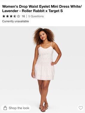 Roller Rabbit x Target White and Pale Pink Eyelet Dress, Size XXS (NWT)